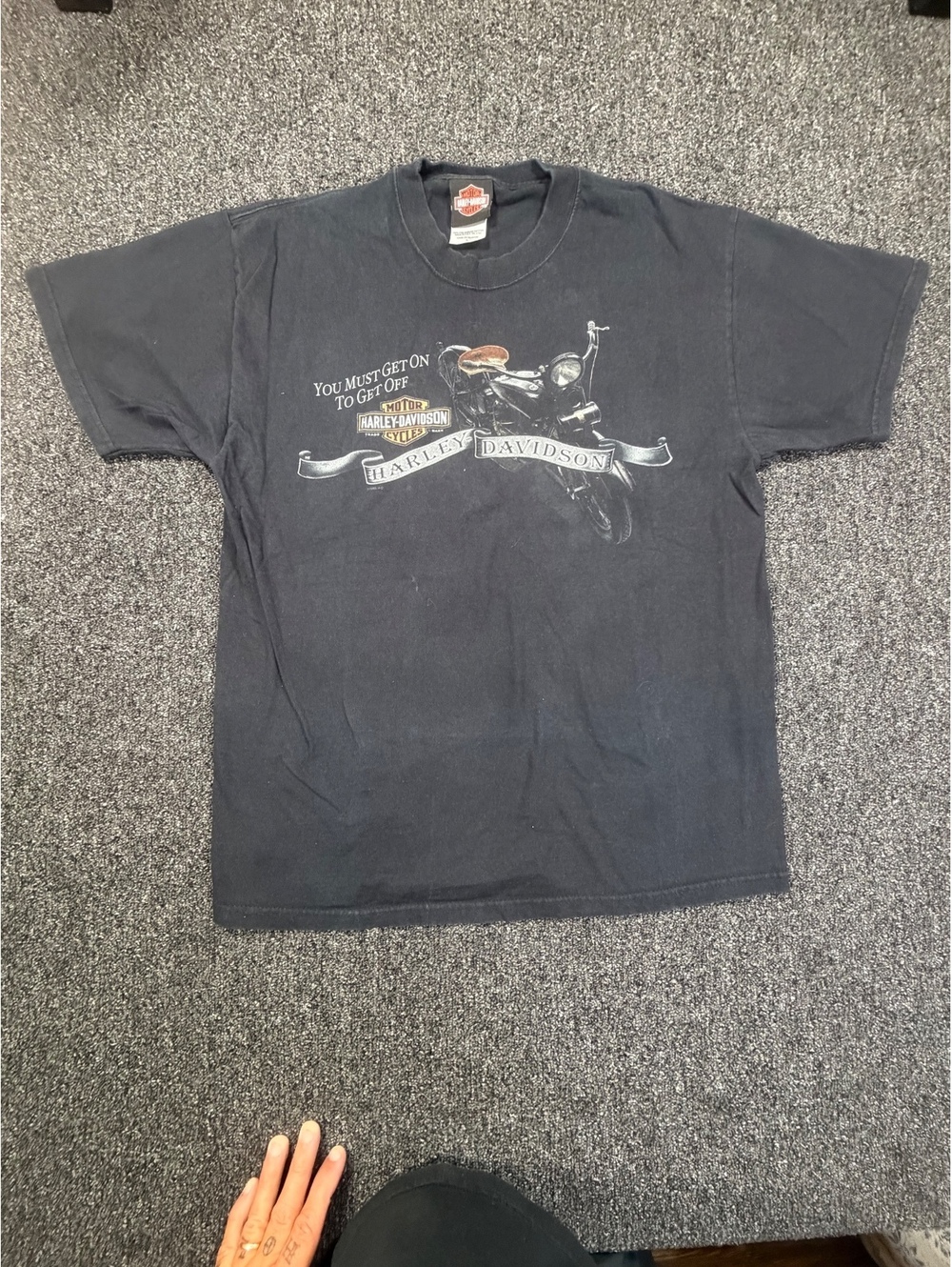 2008 Harley Davidson Nags Head NC T Shirt L Made USA Y2K Dealer Motorcycle